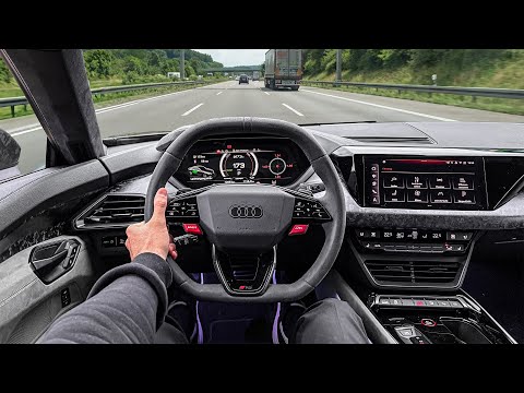 2026 Audi RS E-Tron GT Performance POV Drive on the German Autobahn! 4k