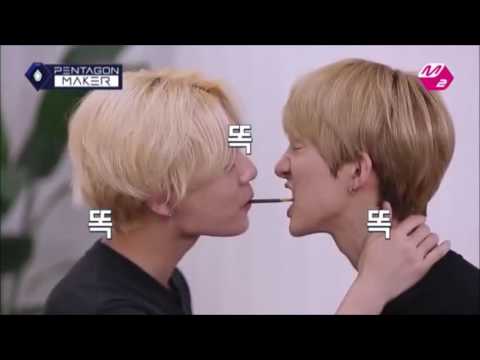 PENTAGON Funny Clip #58 - Playing Peppero Game