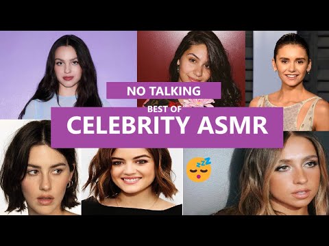 BEST of CELEBRITY ASMR 😴 no talking 😴