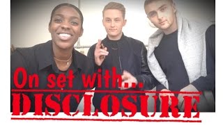 On set with Guy and Howard - Disclosure - Photo shoot