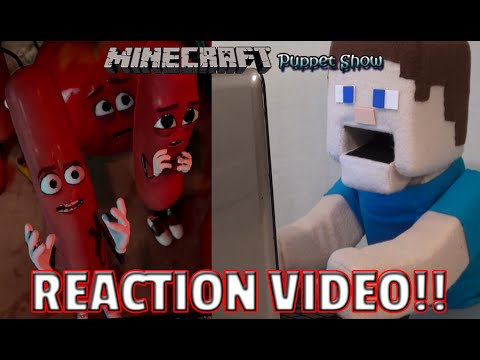Puppet Steve - Minecraft, FNAF & Toy Unboxings - Sausage Party Trailer Puppet Steve Reaction Video - Minecraft Puppet Steve