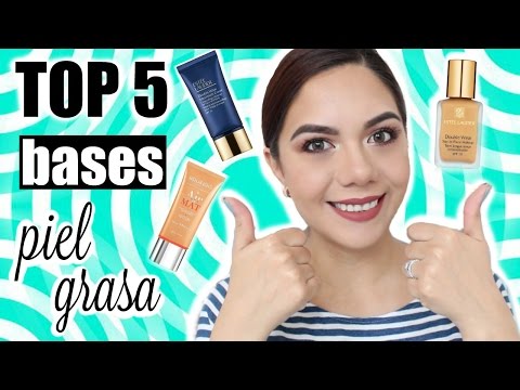 TOP 5 BASES DE MAQUILLAJE PARA PIEL GRASA | MARIEBELLECOSMETICS Video