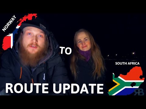 Norway to South Africa on MC. Planning: Route Update