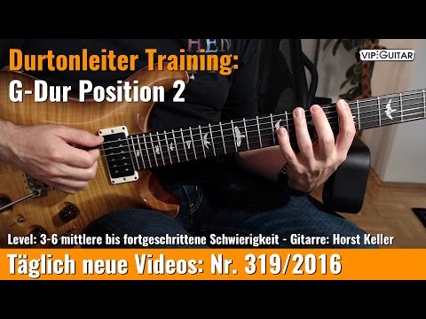 ✪ Durtonleiter Training  ►G-Dur Position 2