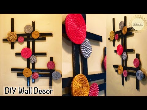 Very Unique Wall Hanging| gadac diy| Wall Hanging Ideas| wall decor diy| Craft Ideas for Home Decor Video
