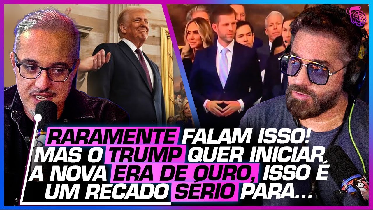 NOVA ERA GLACIAL? O que o TRUMP quis dizer com seu DISCURSO de POSSE? - MARCÍLIO e DANIEL LOPEZ