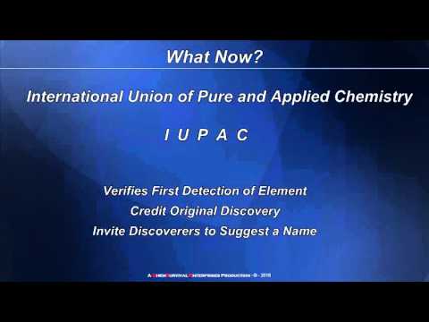 Naming New Elements - What's the Hold Up?