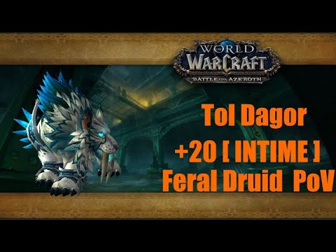 8.3 World of Wacraft Battle for Azeroth: Tol Dagor +20 Feral Druid PoV