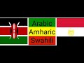 Similarities Between Arabic, Amharic & Swahili, part 1