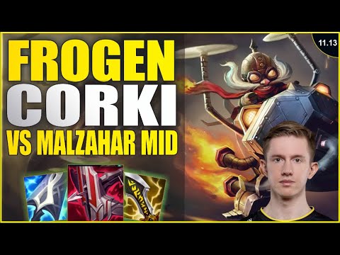 💥 FROGGEN CORKI VS MALZAHAR MID GAMEPLAY [LIVE STREAMING] 💥 Patch 11.13 / S11