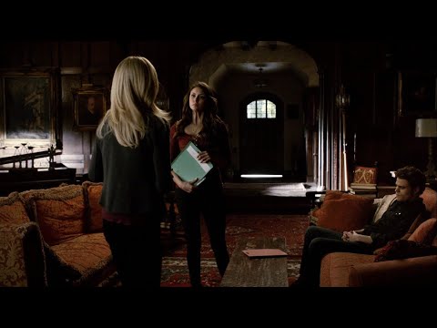TVD 5x14 - Katherine is going with Stefan to look for Damon, he's been feeding on vampires | HD