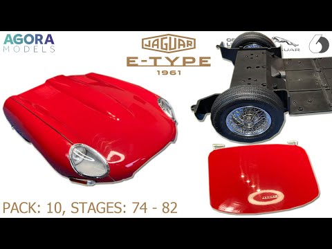 Halloweenská Stavba Pack 10 Big Scale Modelu 1961 JAGUAR E-TYPE 1:8 od Agora Models - Stage: 74 - 82
