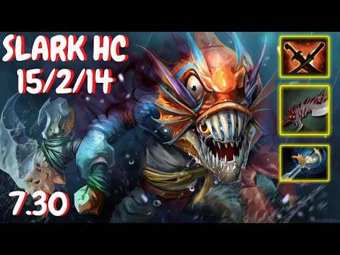 SLARK HARD CARRY SIMPLE BUILD | DOTA 2 GAMEPLAY 2021 | 7.30 | 🚀