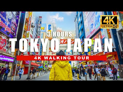 Tokyo, Japan 4K Walking Tour 🇯🇵 Walk the Streets of Japan Day & Night | 4K HDR / 60fps