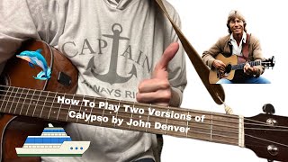 Calypso John Denver Acoustic Guitar Lesson Strumming Cover Song How To Play Tutorial