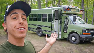 Pursuing My American Dream 🇺🇸 VANLIFE in a Skoolie Conversion