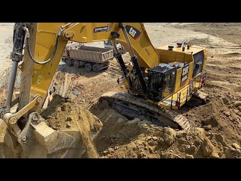 Caterpillar 6015B Excavator Loading Mercedes & MAN Trucks - Sotiriadis/Labrianidis Mining Works