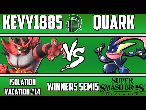 Isolation Vacation #14, Winners Semifinals: Kevy1885(Incineroar) vs Quark(Greninja)