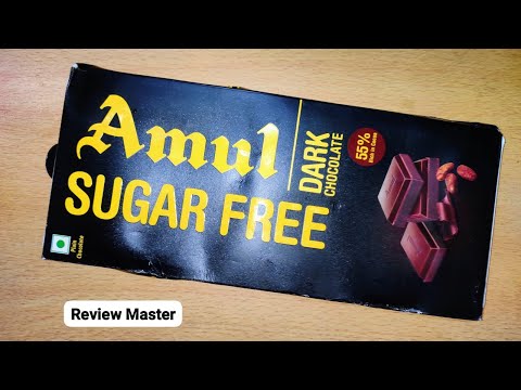 Amul Sugar Free Dark Chocolate | Pure Dark Chocolate | 55% Chocho Chocolate | Review Master