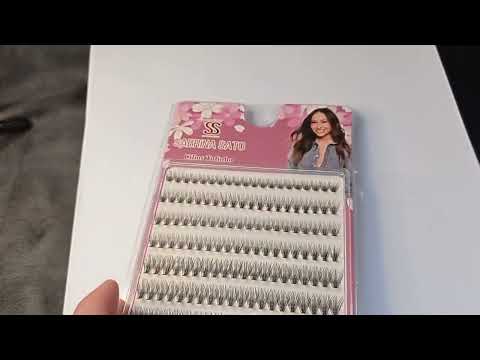 CARTELA DE CÍLIOS TUFINHOS 20P MIX 8M AO 14M COM 160 TUFOS SABRINA SATO