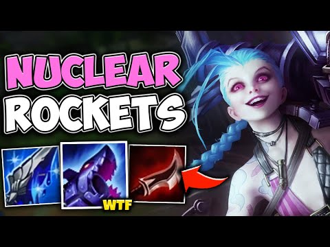 WTF?! JINX ROCKETS HIT FOR NUCLEAR DAMAGE WITH LETHAL JINX MID - League of Legends