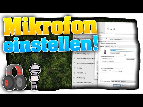 Mikrofon einstellen (Windows 10) | Headset / Mikrofon an PC anschließen und einrichten! - Tutorial