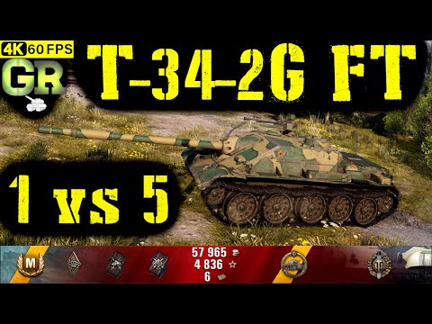 World of Tanks T-34-2G FT Replay - 7 Kills 4.2K DMG(Patch 1.4.1)