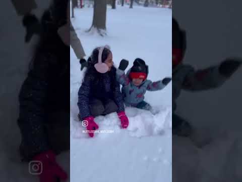 snow day ❄️😍❤️#snowplay #kidsvideo