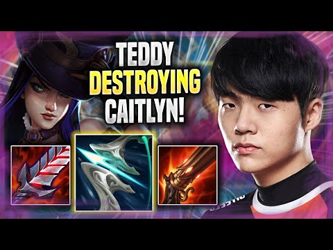 TEDDY DESTROYING WITH CAITLYN! - KDF Teddy Plays Caitlyn ADC vs Jhin! | Season 2022