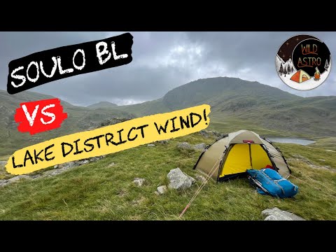 HILLEBERG SOULO BL | Soulo Black Label In Strong Wind | Lake District Wild Camping | Wet And Windy