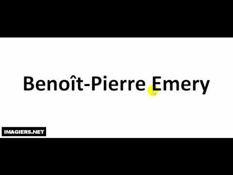 How to pronounce Benoît Pierre Emery