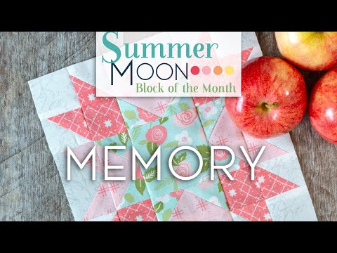 Summer Moon Block of the Month Quilt Along - November Block 3 - Memory | Fat Quarter Shop