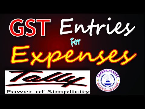 GST Expenses Entries with RCM in Tally ERP 9 Part-13|GST Expenses Entries in Tally Reverse Charges Video