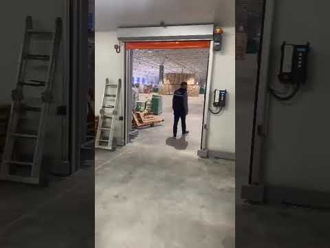 logistics warehouse self-repairing zipper high-speed roll-up door