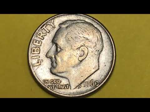 US 1960 Roosevelt Dime Coins Worth Money - DC Minutes United States