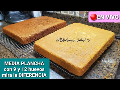 como hacer pan esponja Media Plancha, para tres leches | mejor absorción