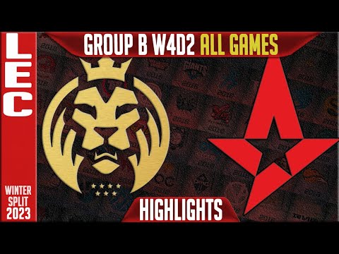 MAD vs AST Highlights ALL GAMES | LEC Winter 2023 Group B W4D2 | MAD Lions vs Astralis