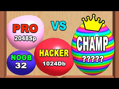 1st place in Blob Merge 3D Gameplay Video | NOOB vs PRO vs HACKER vs CHAMP | Unlocked everything