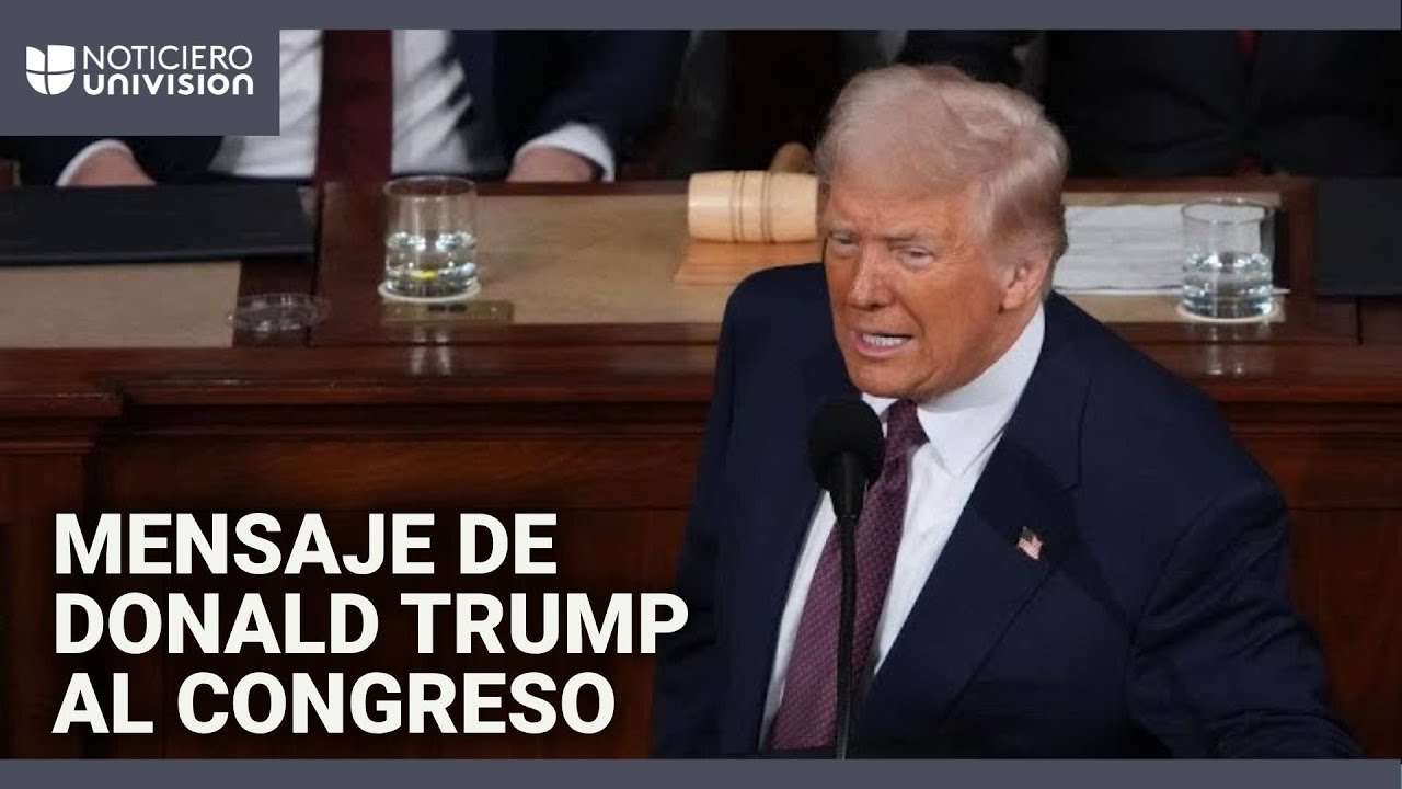 Discurso completo en español del presidente Donald Trump ante el Congreso de Estados Unidos