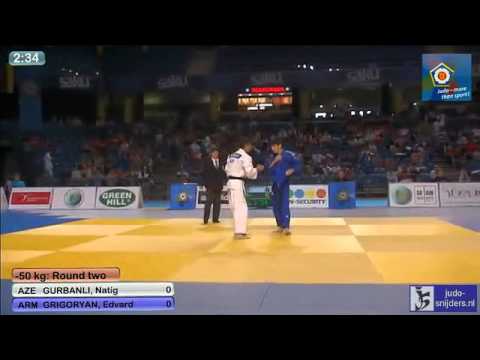 Judo 2013 European Championships U18 Tallinn: Gurbanli (AZE) - Grigoryan (ARM) [-50kg]