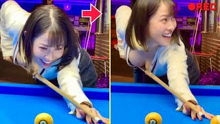 【ビリヤード ハプニング】海外ネキ達の「面白ビリヤード映像50連発！」Funny Billiards Fails Compilation