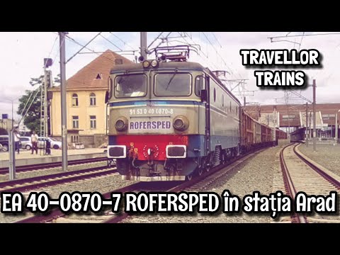 EA 40-0870-8 ROFERSPED trece cu un marfar prin stația Arad