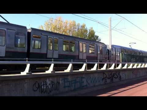 RET Metro Type T te Schenkel van dichtbij (Sneltram Rotterdam)