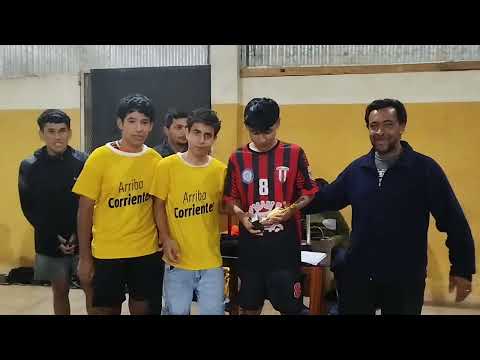 Premiación en el Encuentro de Futsal en la ciudad de Yapeyú Corrientes.