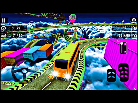 impossible bus stunt driving game bus stunt 3d || bus stunt games  || 2021 android gameplay