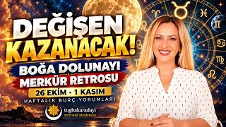 Her Şey Ortaya Çıkıyor! Boğa Dolunayı ve Merkür Retrosu | 26 Ekim - 1 Kasım Burç