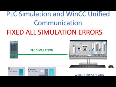 Wincc unified and PLC simulation #siemens #automation #simulation