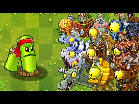 Plants vs Zombies 2 Final Boss - BAMBOO SPARTAN Plant Max Level Attack PvZ 2 Final Bosses Fight!