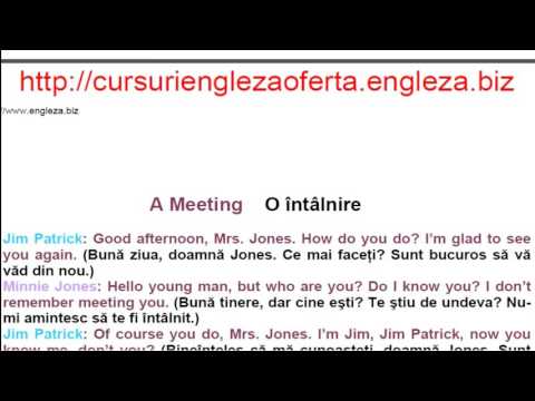 Curs de Limba Engleza Incepatori Complet Lectia 1