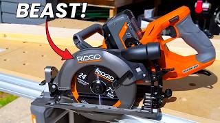RIDGID 18v Rear Handle Circular Saw is a BEAST!